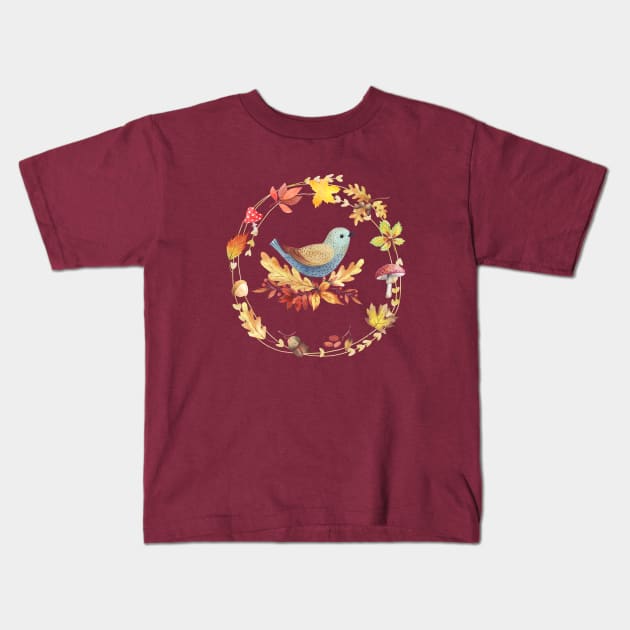 Welcome Autumn Kids T-Shirt by LittleBunnySunshine